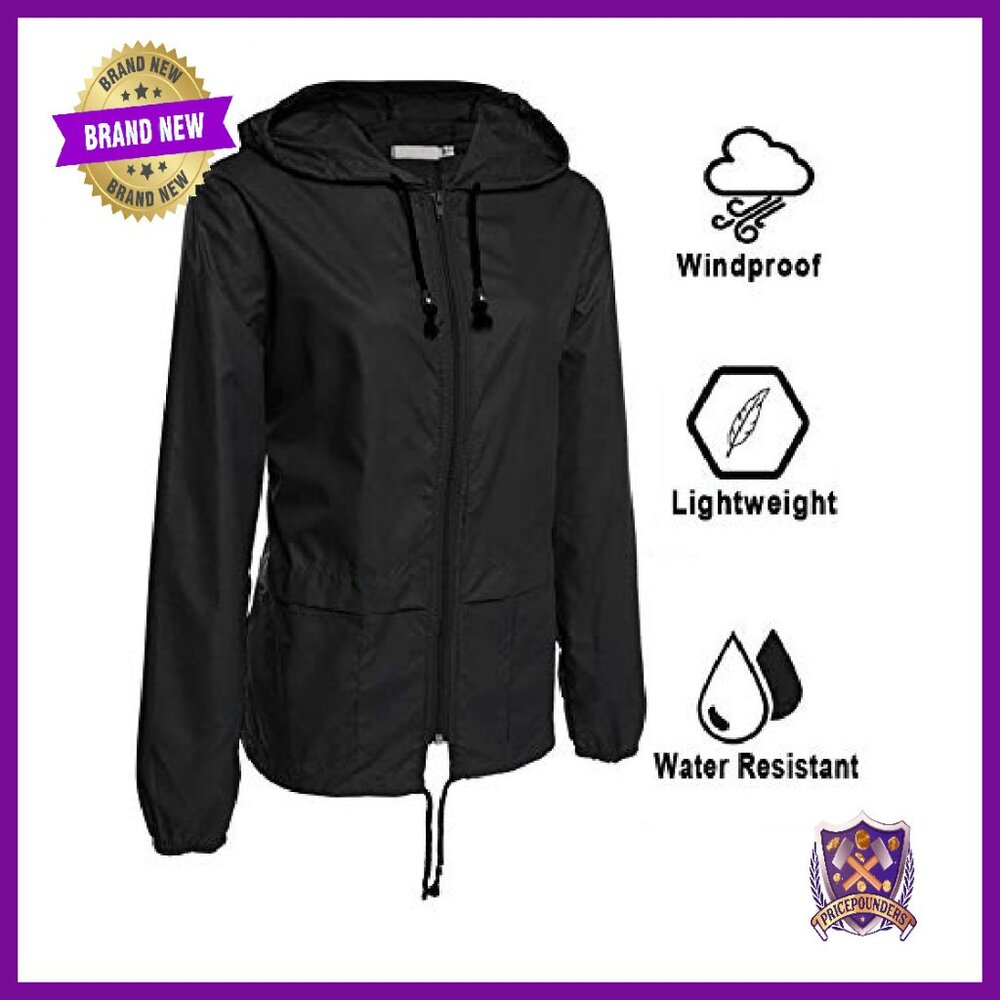 Lightweight Waterproof Packable Rain Jacket Hoode… - image 3